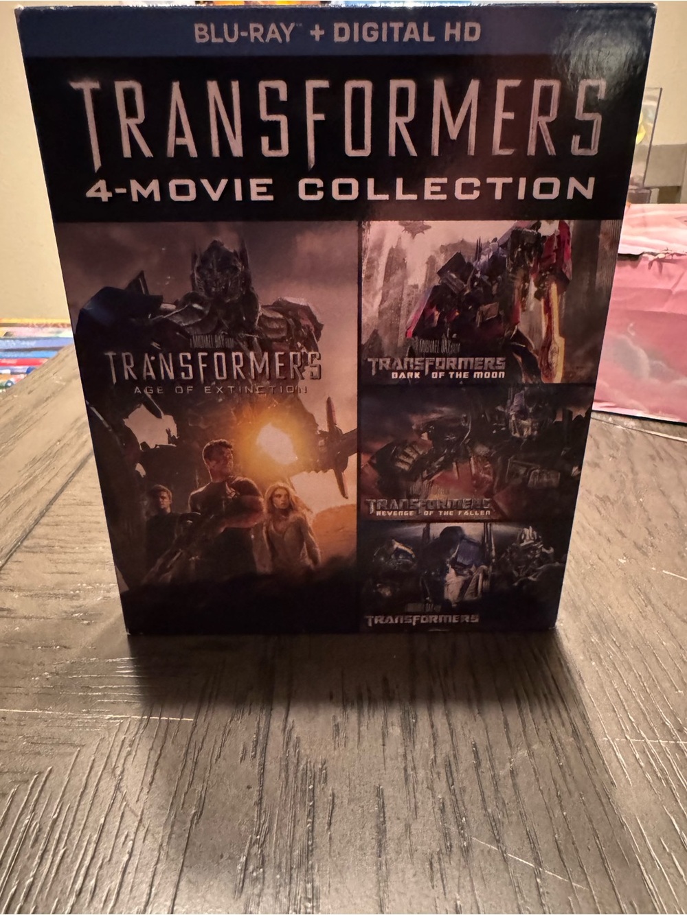 Transformers 4-Movie Collection Blu-ray + Digital HD - Black Box